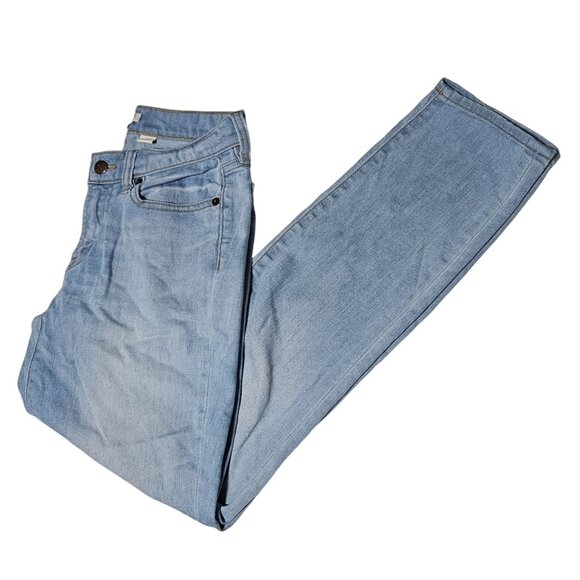 J Crew Jeans Womens Size 24 Straight Leg Low Rise Light Wash Denim Pants - Picture 1 of 5